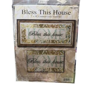 Design Works Crafts Bless This House Cross Stitch Kit Housewarming Gift New